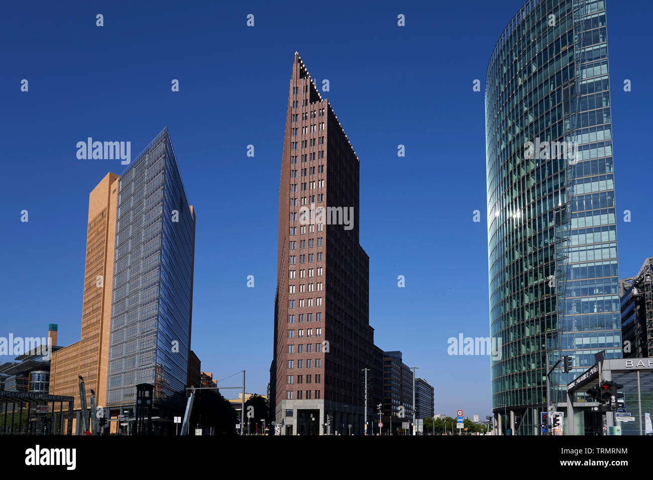 Edifici moderni in Potsdamer Platz. Foto Stock