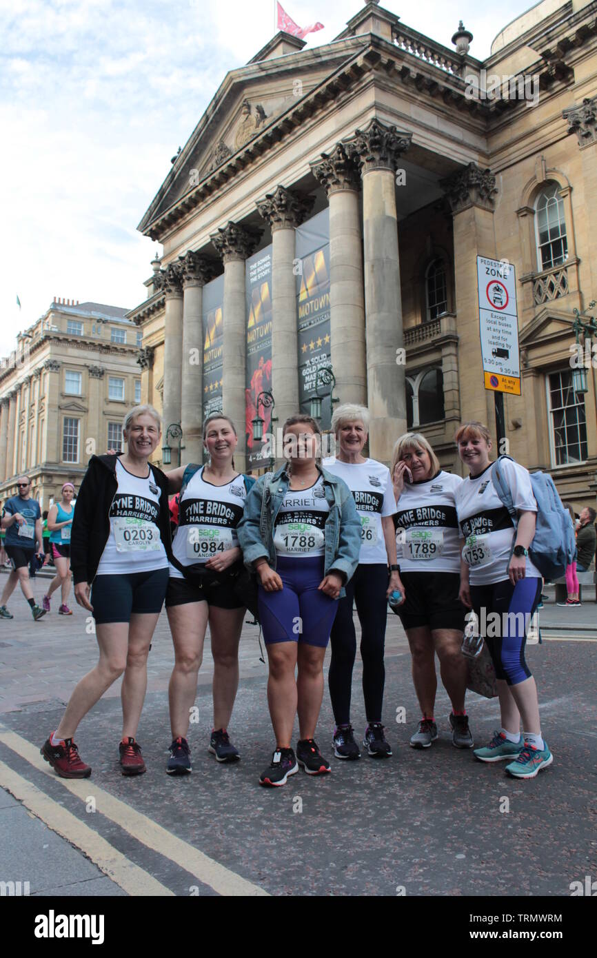 Newcastle upon Tyne, Regno Unito. Il 9 giugno, 2019. 157Blaydon gara. Il 1862 Blaydon gara canzone è l'Inno Nazionale di Tyneside e appassionato inno alla Newcastle United football club.Credit:David Whinham/Alamy Live News Foto Stock