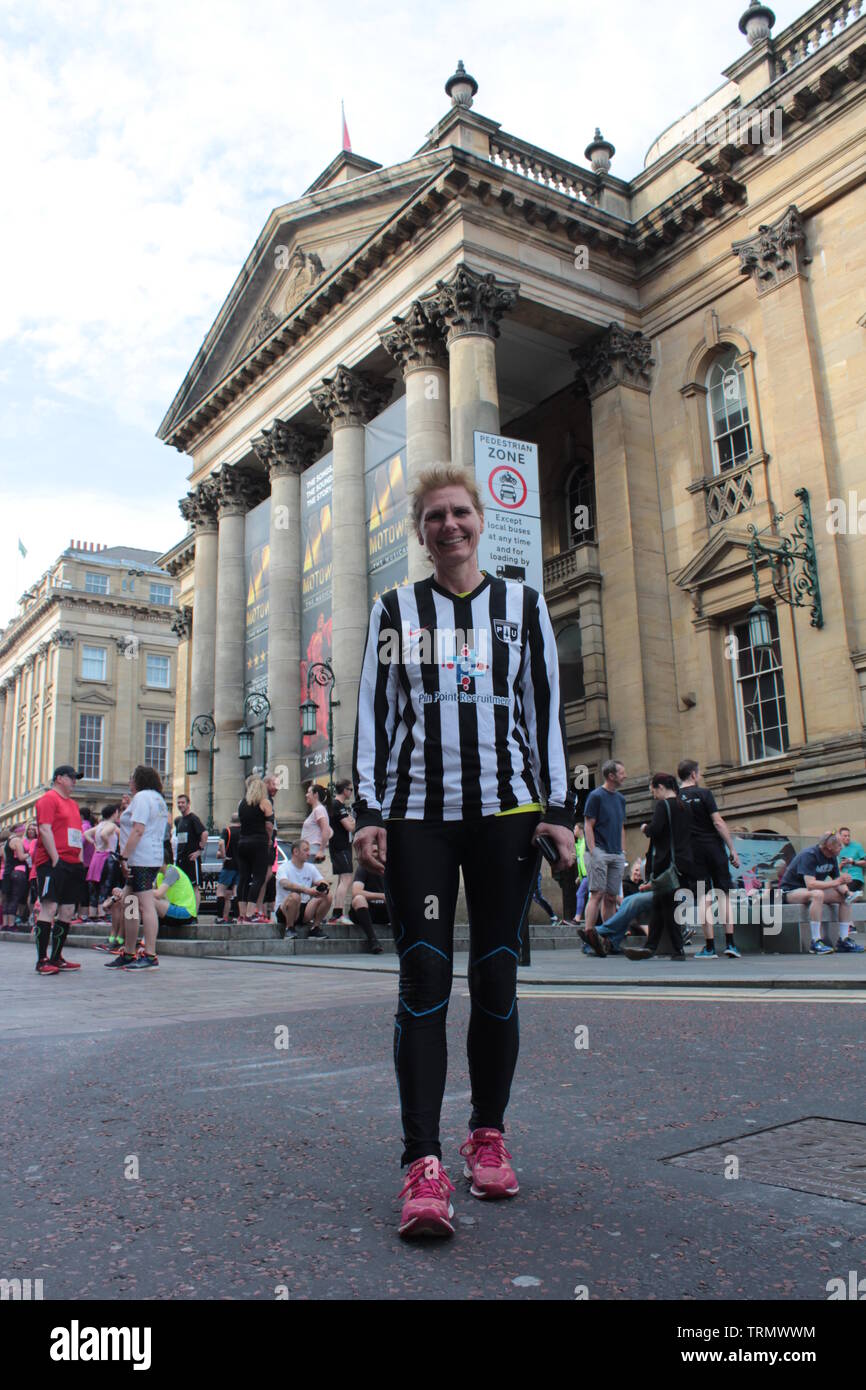 Newcastle upon Tyne, Regno Unito. Il 9 giugno, 2019. 157Blaydon gara. Il 1862 Blaydon gara canzone è l'Inno Nazionale di Tyneside e appassionato inno alla Newcastle United football club.Credit:David Whinham/Alamy Live News Foto Stock