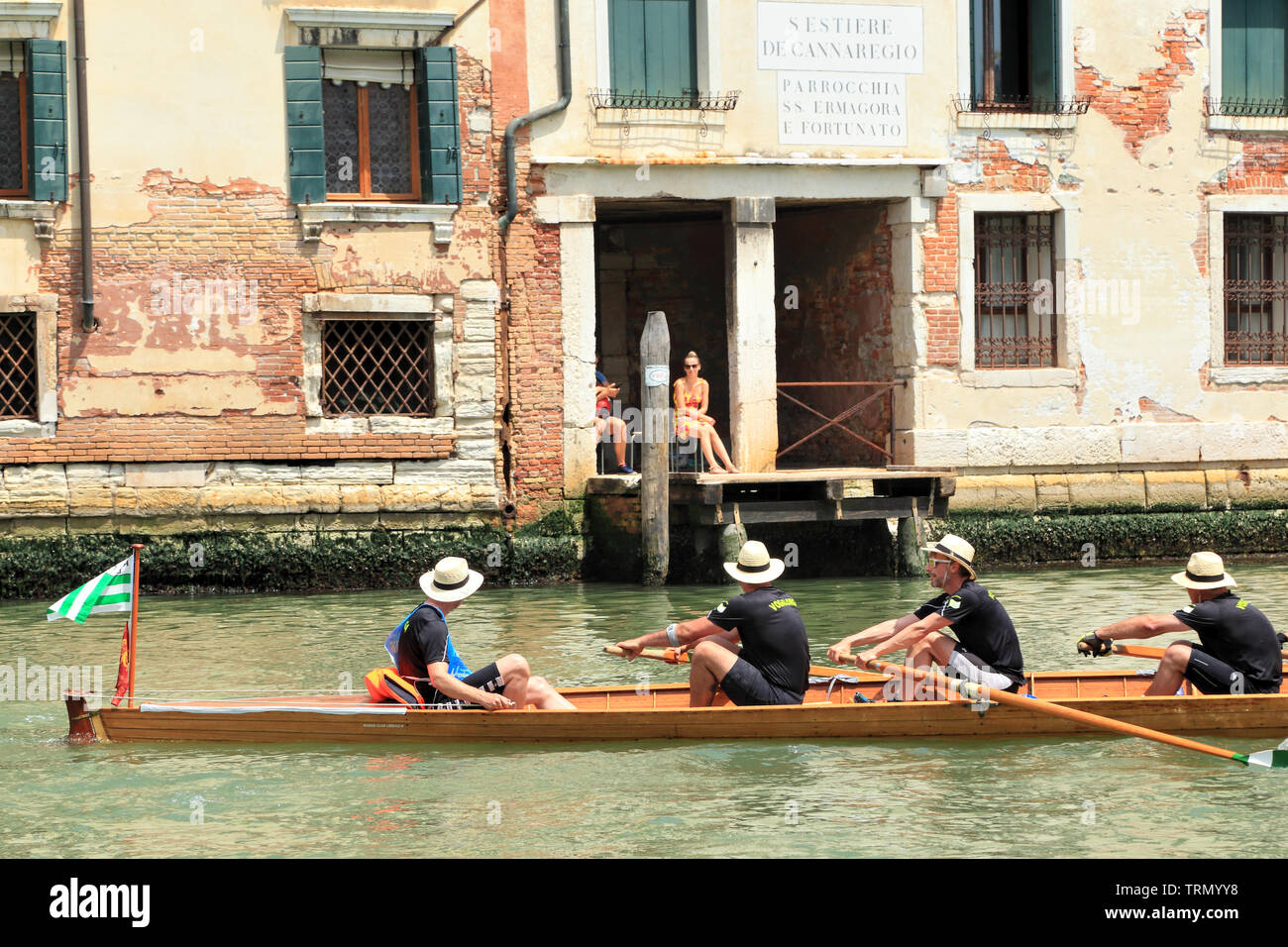 Vogalonga regata 2019 a Venezia Foto Stock