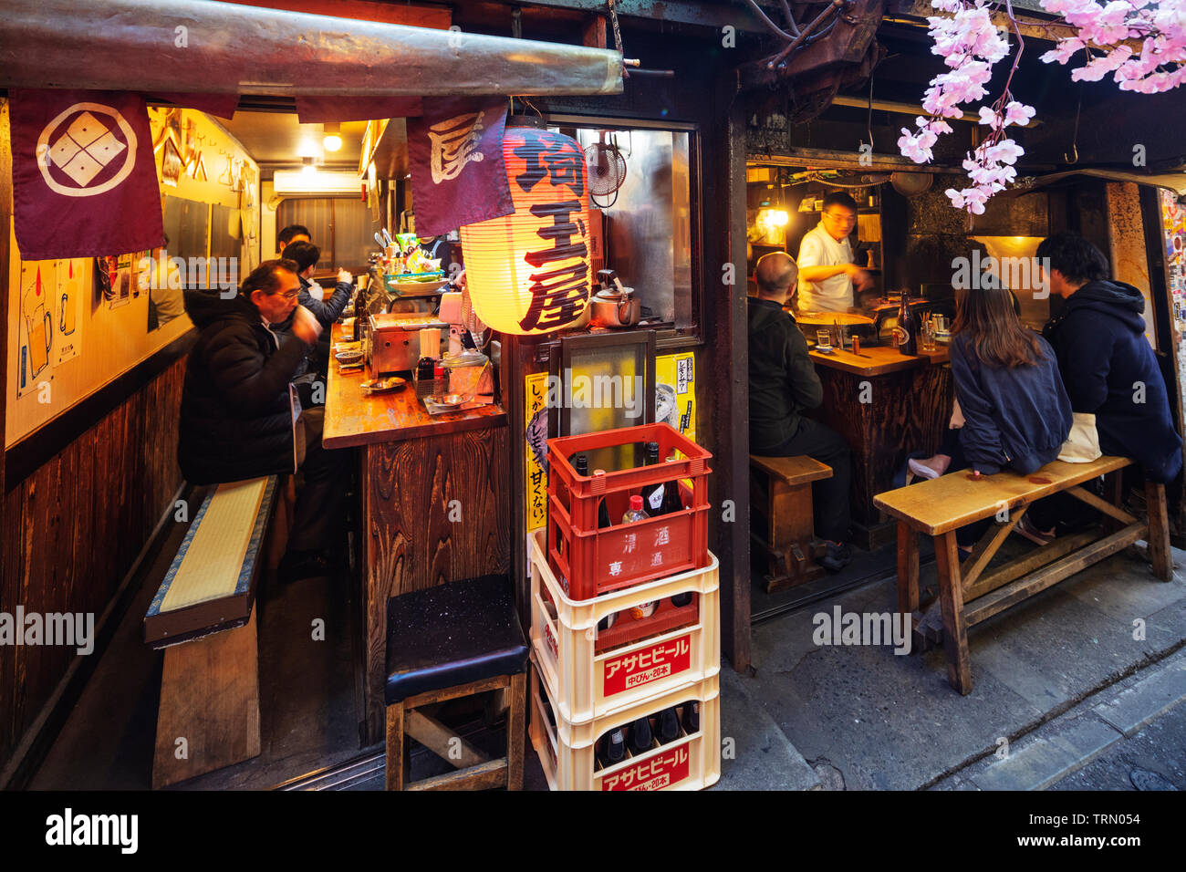 Asia, Giappone, Tokyo Shinjuku, Yokocho vicolo alimentare Foto Stock