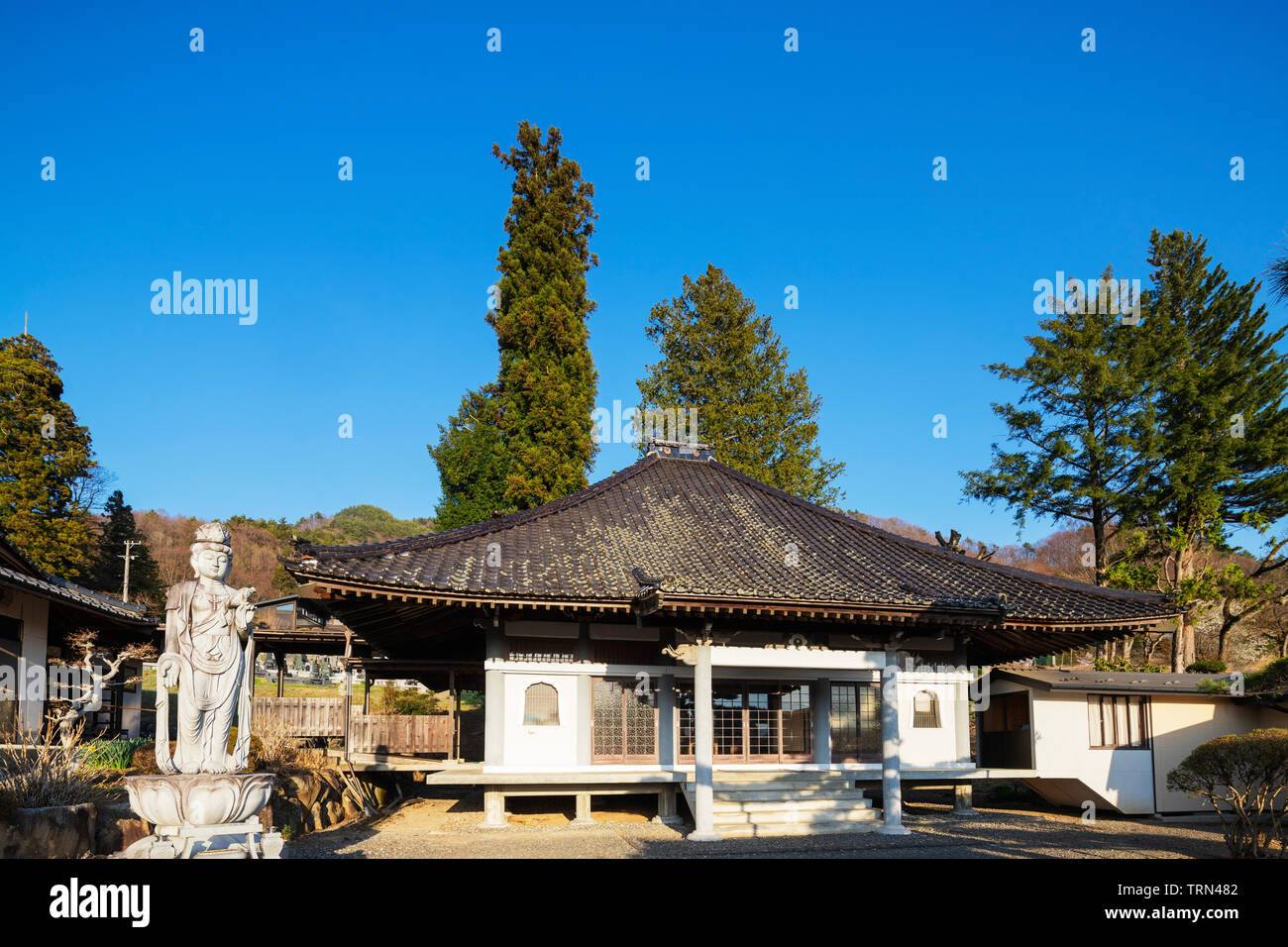 Asia, Giappone, Honshu, Prefettura di Nagano, Takato, Sairyuji tempio Foto Stock