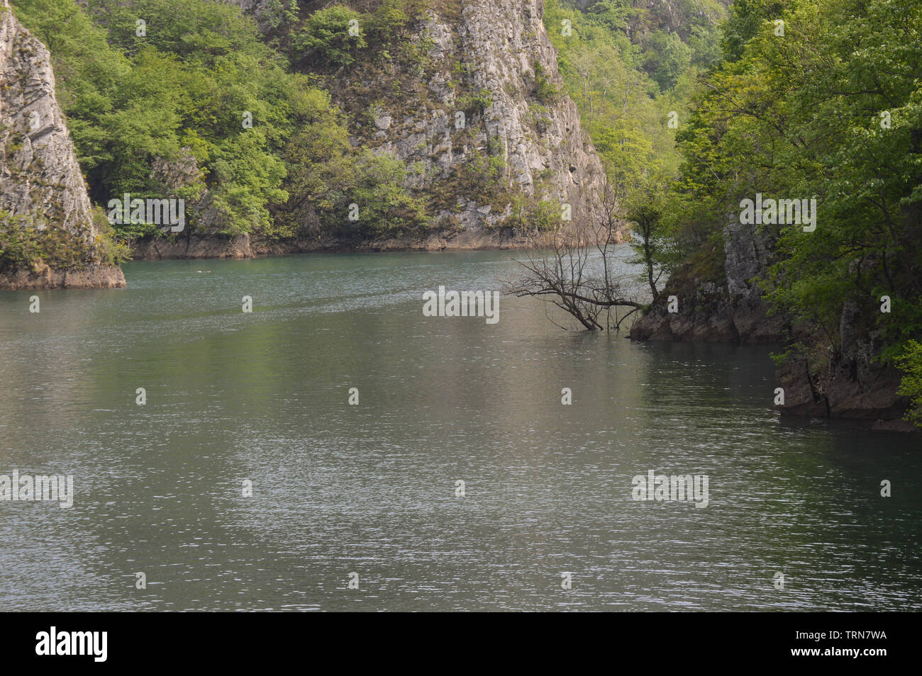 Lago Matka Canyon in Macedonia Foto Stock