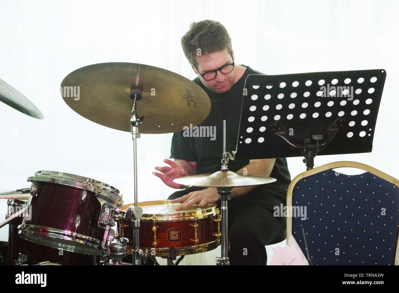 David Ingamells, Watermill Jazz Club, Dorking, Surrey, Regno Unito, 14 maggio 2019. Autore: Brian O Connor. Foto Stock