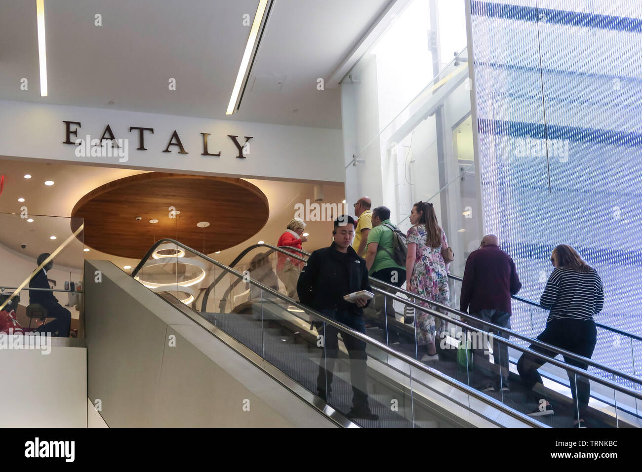 Westfield World Trade Center Shopping Mall, New York City, Stati Uniti d'America Foto Stock
