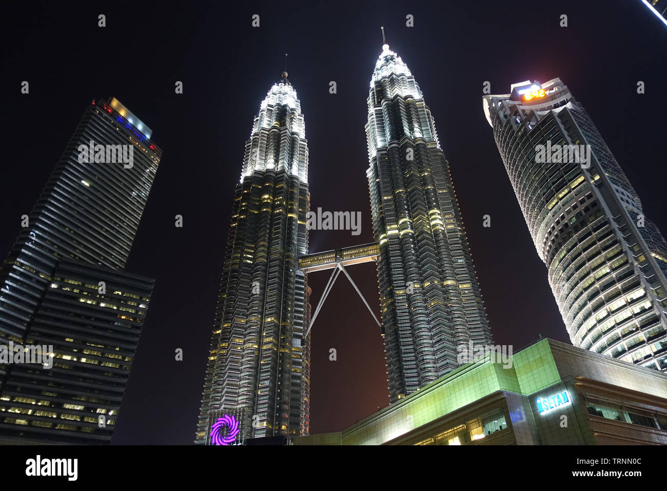 KLCC di notte, Malaysia Foto Stock