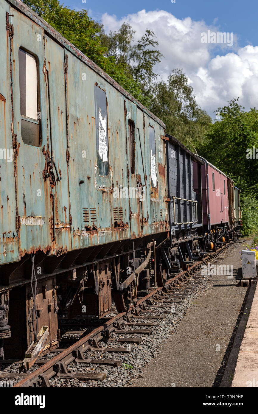 BR rotabile Full Frame, Richard Beeching, Baron Beeching, di metallo, di trasporto per ferrovia, rivetto - strumento di lavoro, immagine a colori, treno - Veicolo Foto Stock