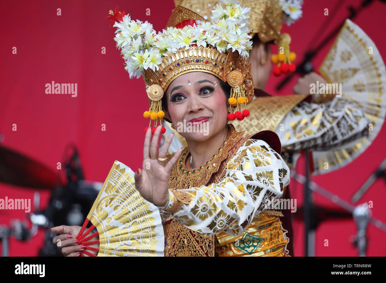 Eid celebrazioni in Trafalgar Square Foto Stock