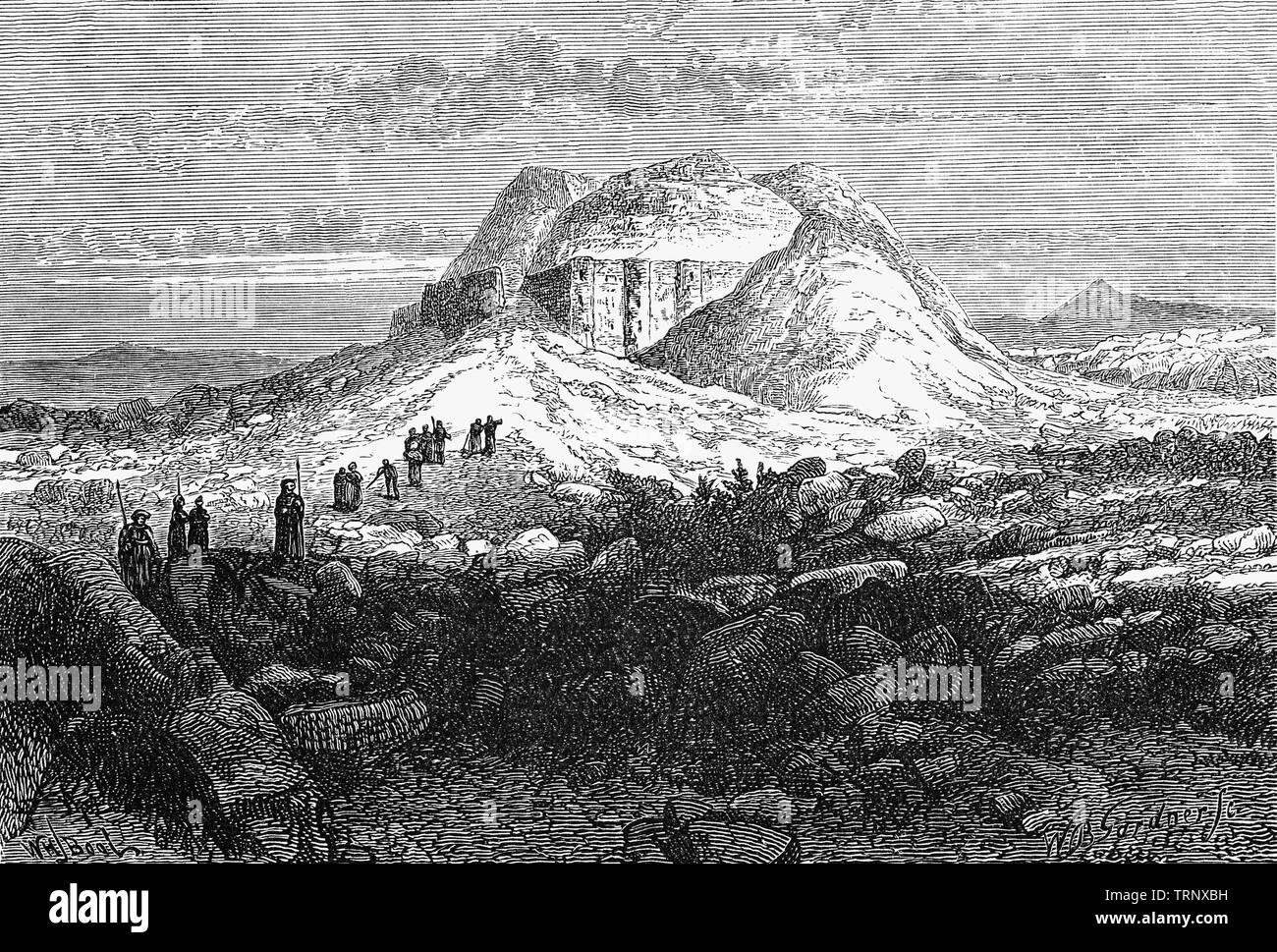 Le antiche rovine di Mugheir, un importante sumerico città-stato dell'antica Mesopotamia, situato presso il sito della moderna Tell el-Muqayyar. Sebbene Ur era una volta una città costiera vicino alla bocca dell'Eufrate sul Golfo Persico, la costa si è spostata e la città è ora ben entroterra, sulla riva sud dell'Eufrate, 16 chilometri (9.9 miglia) da Nassiriya in moderno-giorno in Iraq. La città risale al periodo Ubaid circa 3800 BC, ed è registrato nella storia scritta come una città-stato dal 26 secolo A.C. il suo primo registrato re essendo Mesannepada. Foto Stock