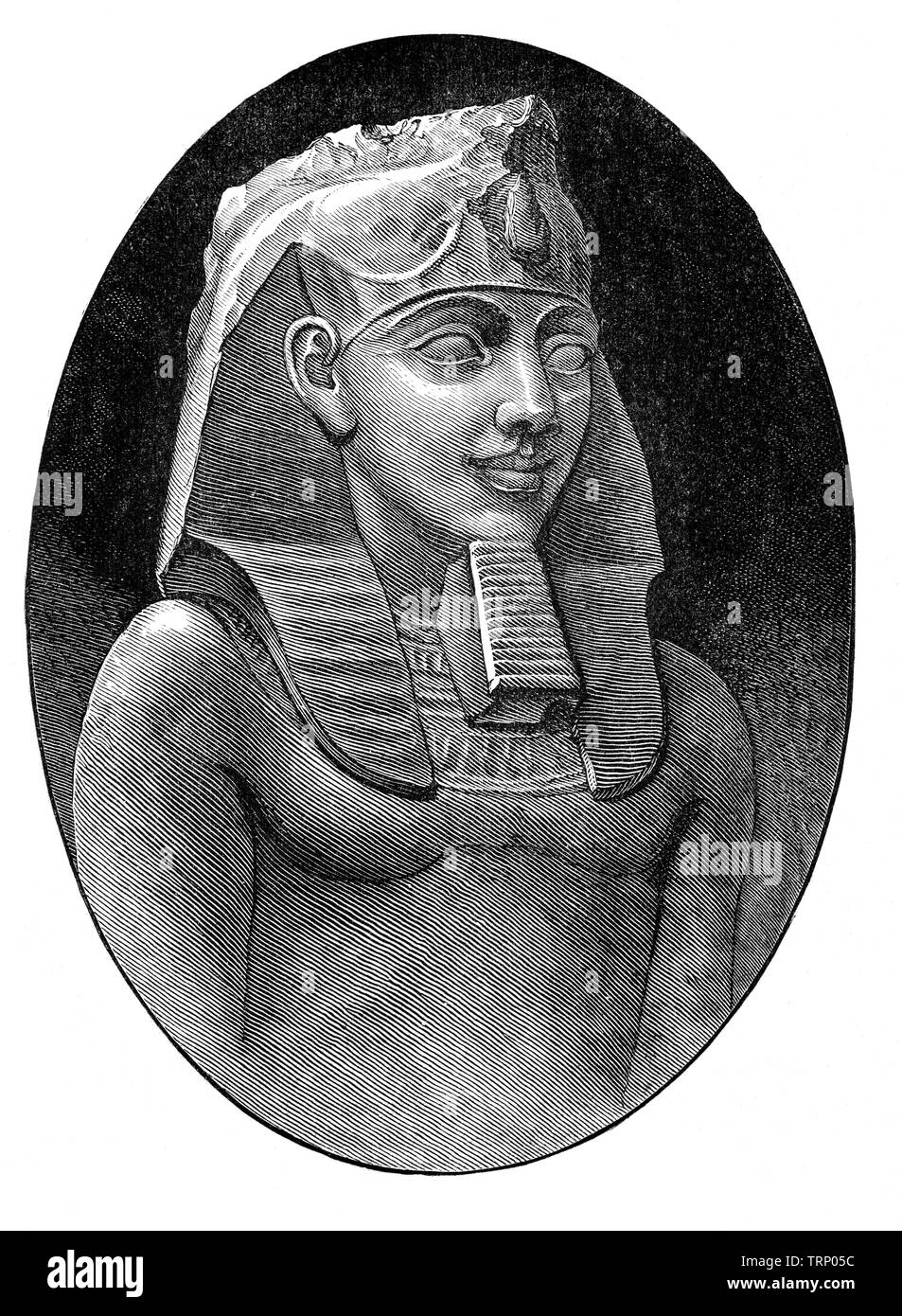 Ramesse II noto anche come Ramesse il grande, era il terzo faraone della XIX dinastia egizia. Data di nascita c. 1303 BC, regnò dal 1279-1213, e spesso è considerata la più grande, la più celebrata, e più potenti di faraone del Nuovo Regno. I suoi successori e più tardi gli Egiziani lo ha chiamato la "grande avo'. Foto Stock