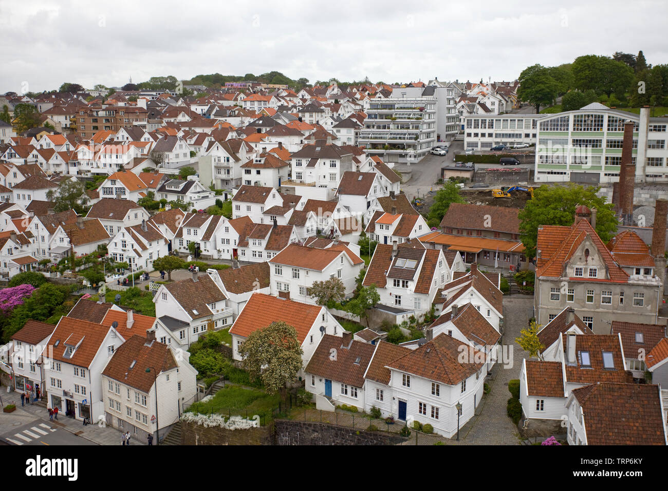 Gamie Stavanger cottages, Norvegia Foto Stock