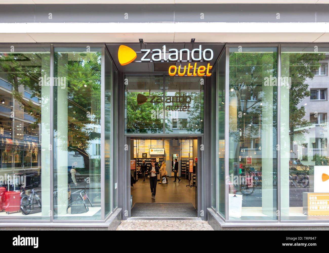 Zalando Outlet store in Leipzig Germania Foto Stock