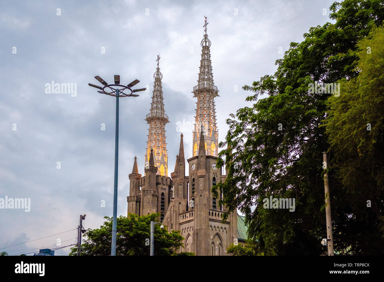 la cattedrale di giacarta è uno dei luoghi patrimonio culturale Foto Stock