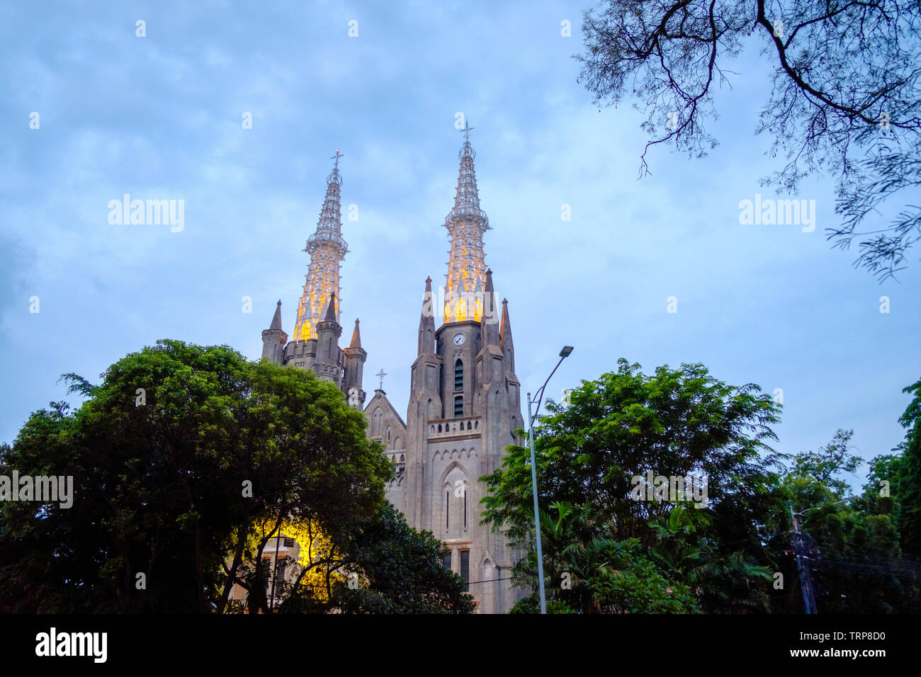 la cattedrale di giacarta è uno dei luoghi patrimonio culturale Foto Stock