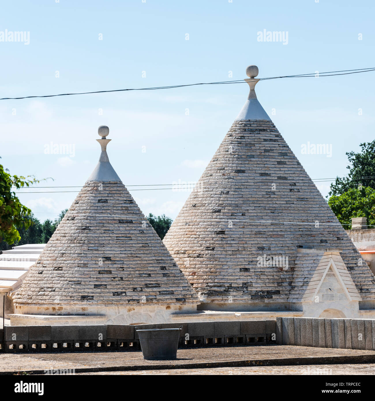 Trulli della Valle D'Itria e Alberobello Foto Stock