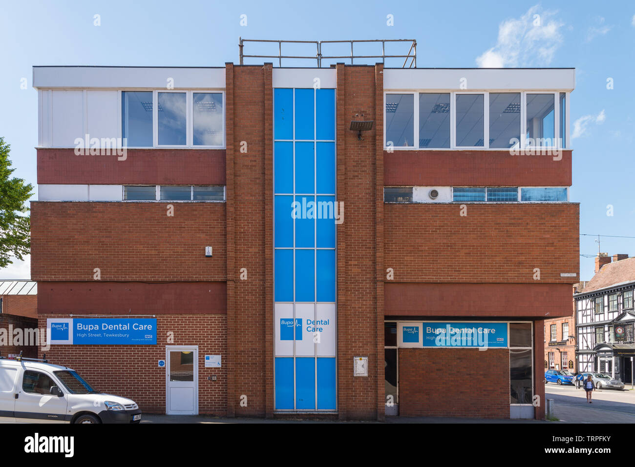BUPA cure dentali dentista a Tewkesbury, Gloucestershire, Regno Unito Foto Stock