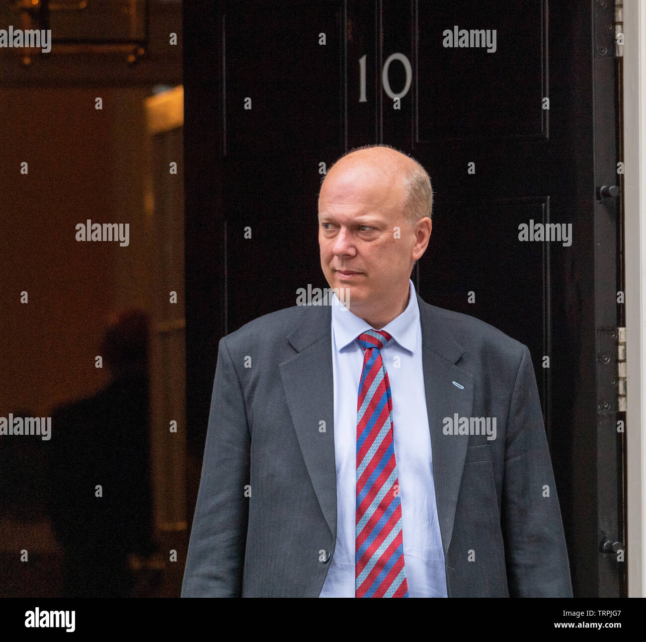 Londra 11 giugno 2019, Chris temolo, Segretario dei trasporti lascia una riunione del gabinetto a 10 Downing Street, Londra Credit Ian Davidson/Alamy Live News Foto Stock