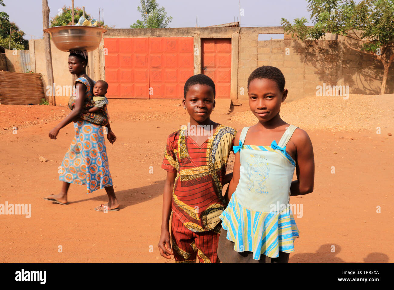 Enfants africains. Foto Stock