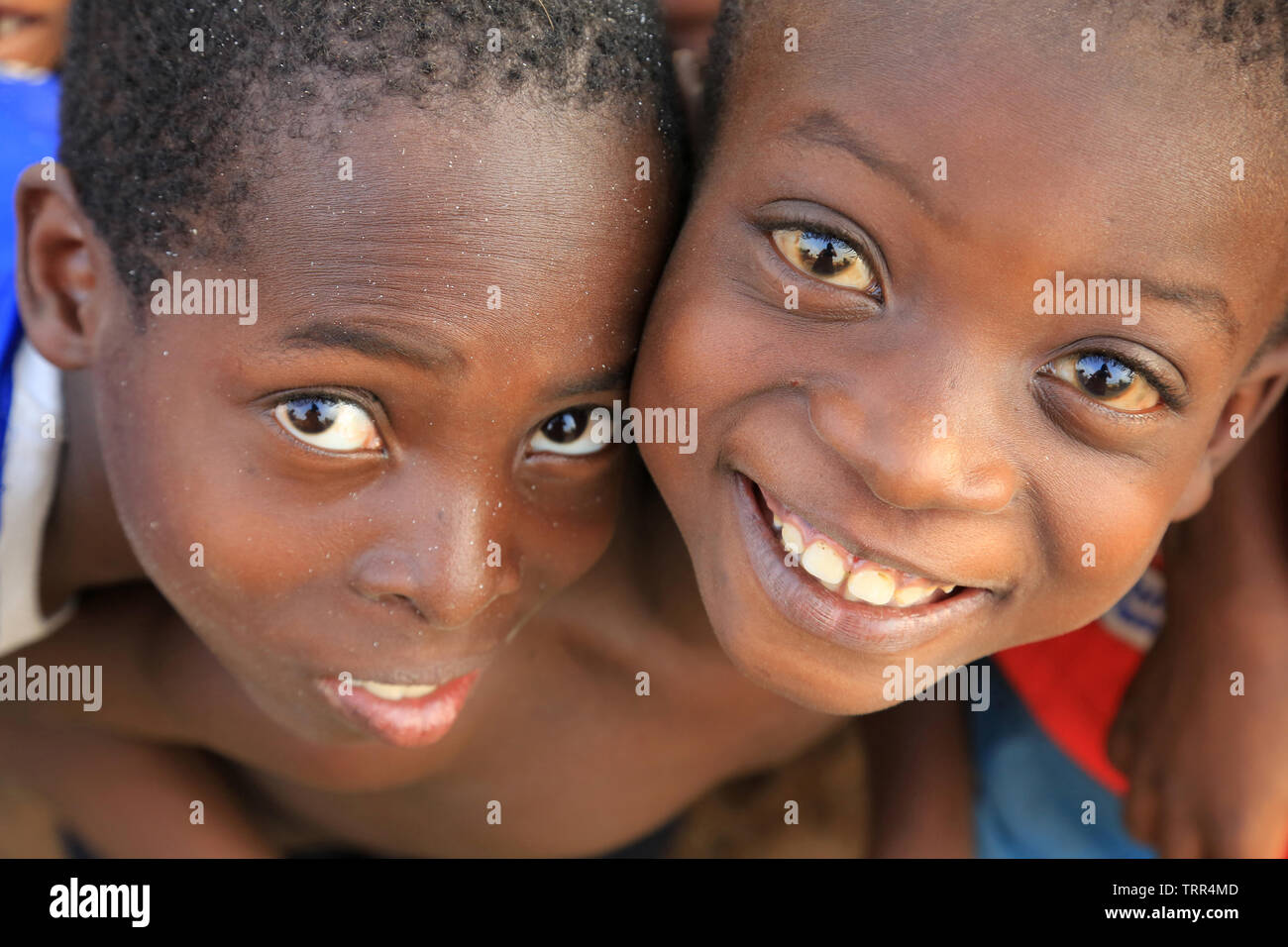 Ritratti d'enfants Togolais. Datcha. Il Togo. Afrique de l'Ouest. Foto Stock