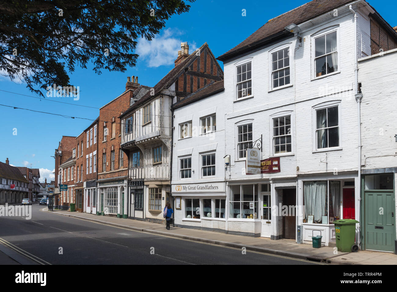 I miei bisnonni ristorante su Church Street, Tewkesbury, Gloucestershire, Regno Unito Foto Stock