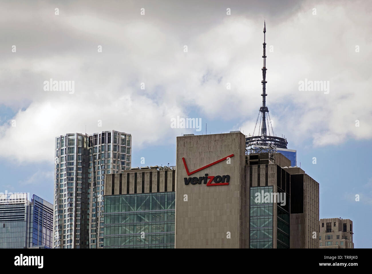 Verizon building Lower Manhattan NYC Foto Stock