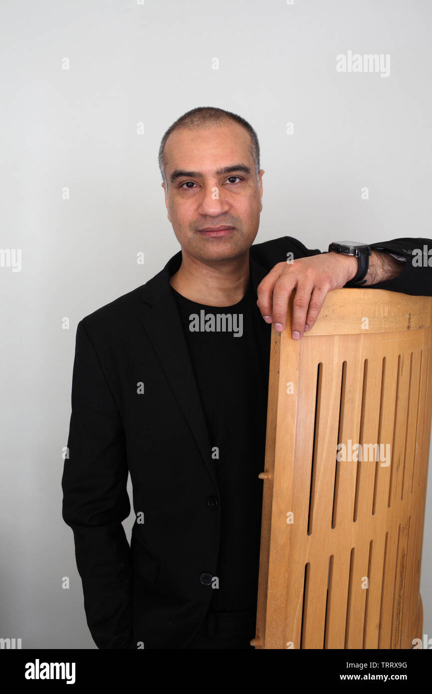 Ritratto di Nadeem Aslam 12/05/2019 ©Basso CANNARSA/Opale Foto Stock