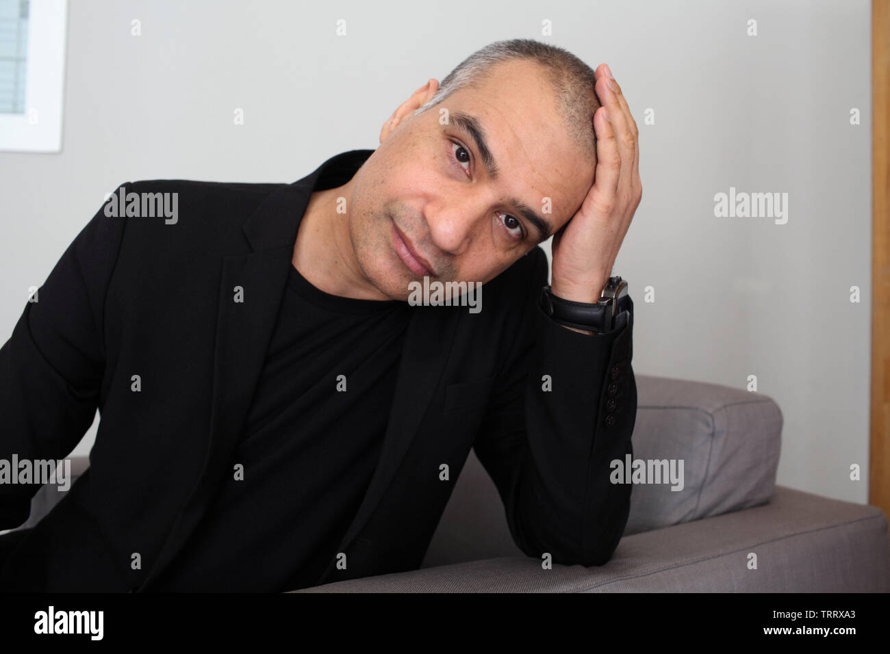 Ritratto di Nadeem Aslam 12/05/2019 ©Basso CANNARSA/Opale Foto Stock