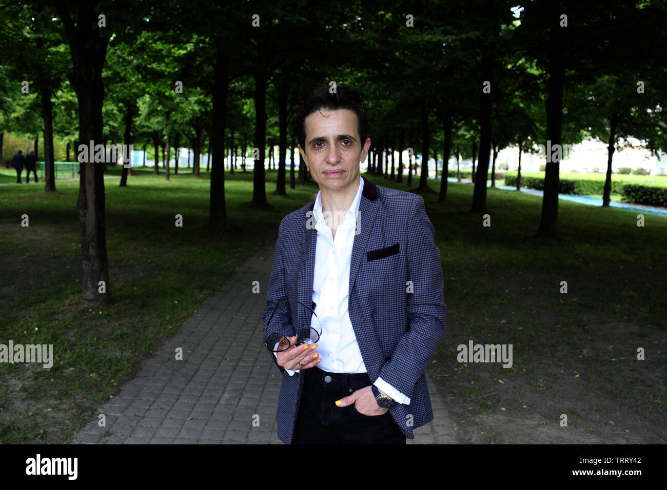 Ritratto di Masha Gessen (nato Maria Alexandrovna Gessen) 11/05/2019 ©Basso CANNARSA/Opale Foto Stock