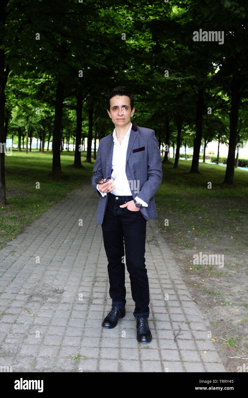 Ritratto di Masha Gessen (nato Maria Alexandrovna Gessen) 11/05/2019 ©Basso CANNARSA/Opale Foto Stock