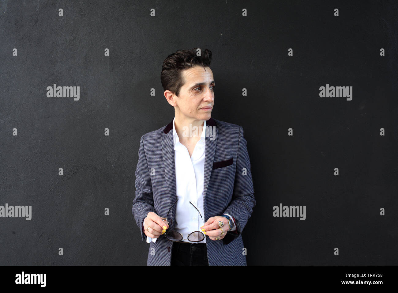 Ritratto di Masha Gessen (nato Maria Alexandrovna Gessen) 11/05/2019 ©Basso CANNARSA/Opale Foto Stock