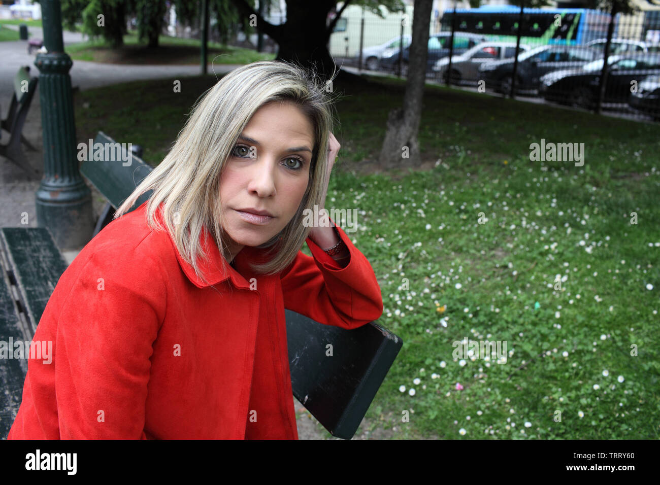 Ritratto di Karina Sainz Borgo (giornalista) 13/05/2019 ©Basso CANNARSA/Opale Foto Stock