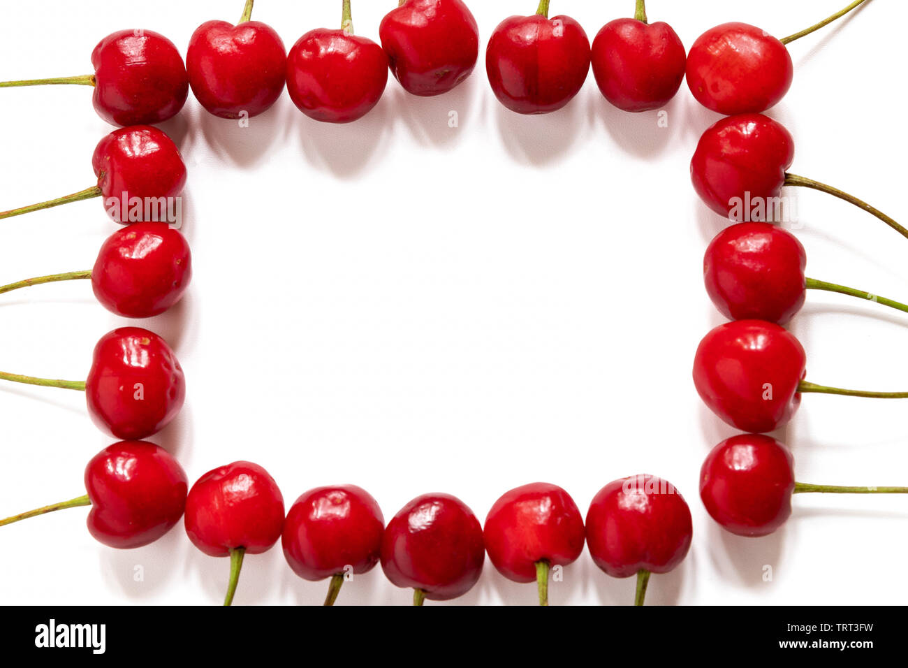 Fragola o fragole islolated su sfondo bianco Foto Stock