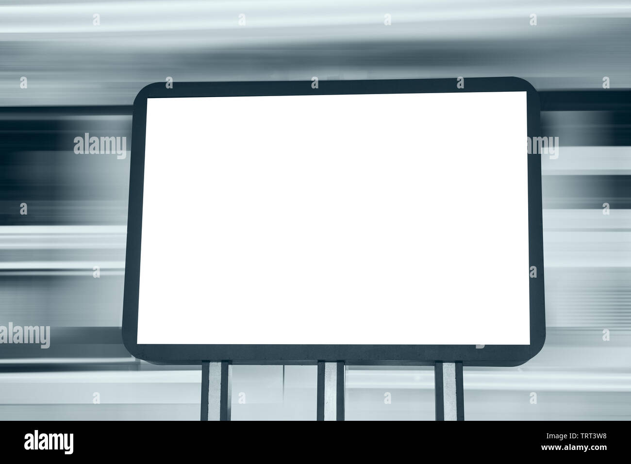 Blank cartelloni pubblicitari con uno spazio bianco per gli annunci di testo. Foto Stock