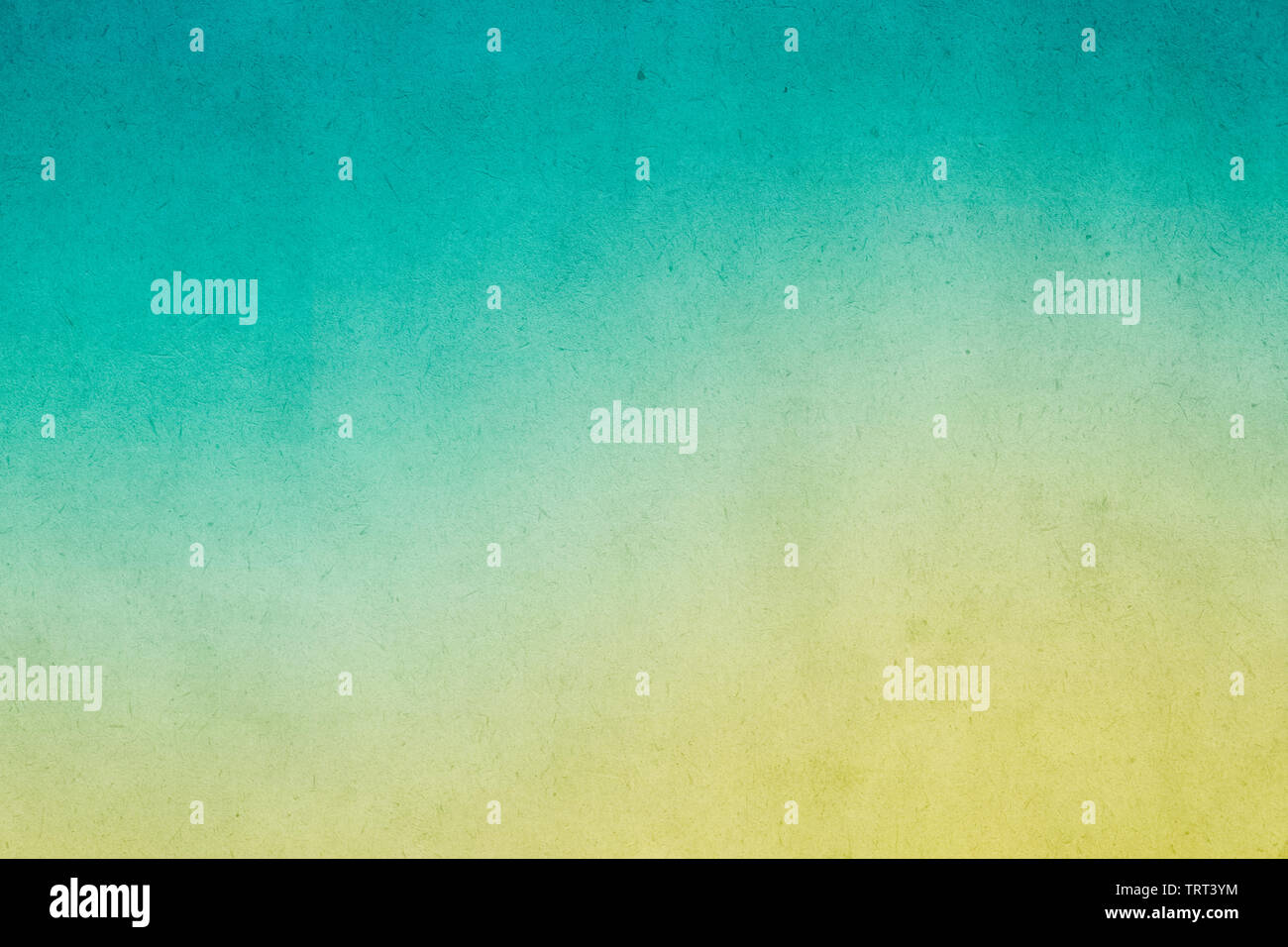 Colorate gradiente verde vernice ad acquerello su carta vecchia con sbavature di granella sporca astratto di texture per Foto Stock