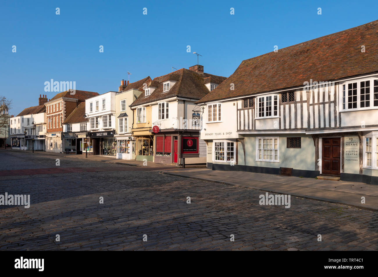 Corte Street nella storica città mercato di Faversham Kent Foto Stock