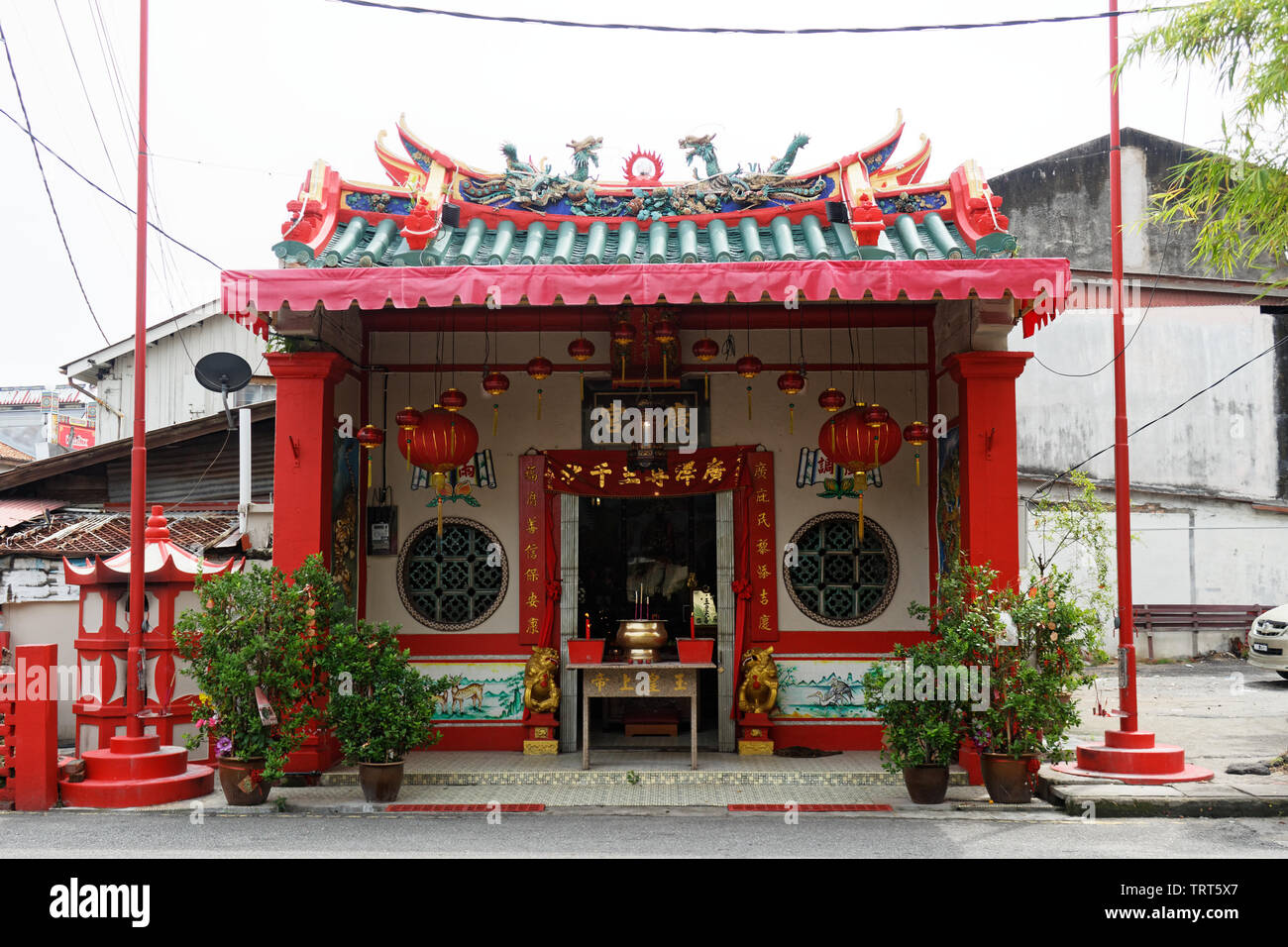 Un tempio Cinese in Malacca Malaysia Foto Stock