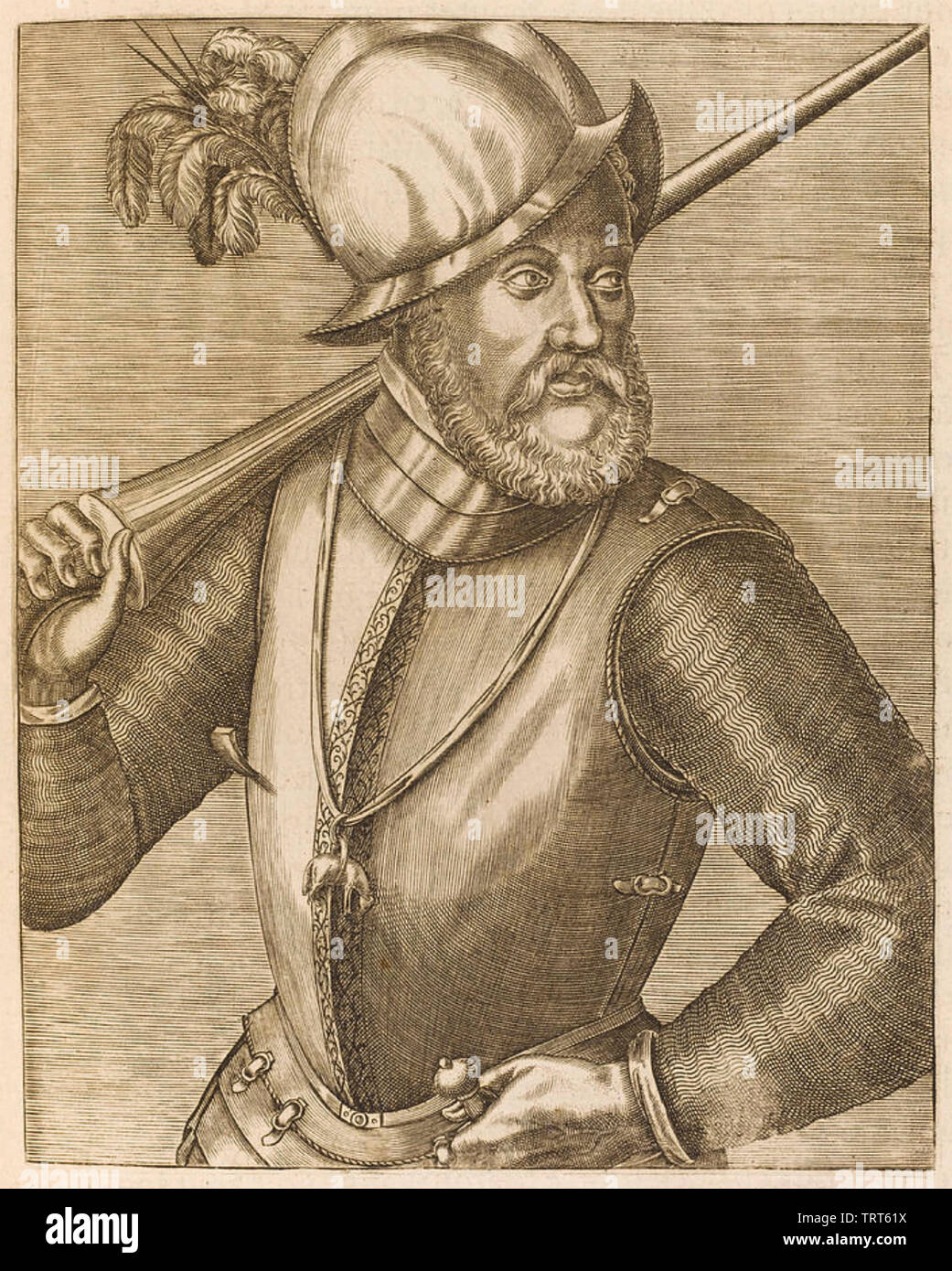 ALFONSO d'Avalos (1502-1546) soldato italiano Foto Stock