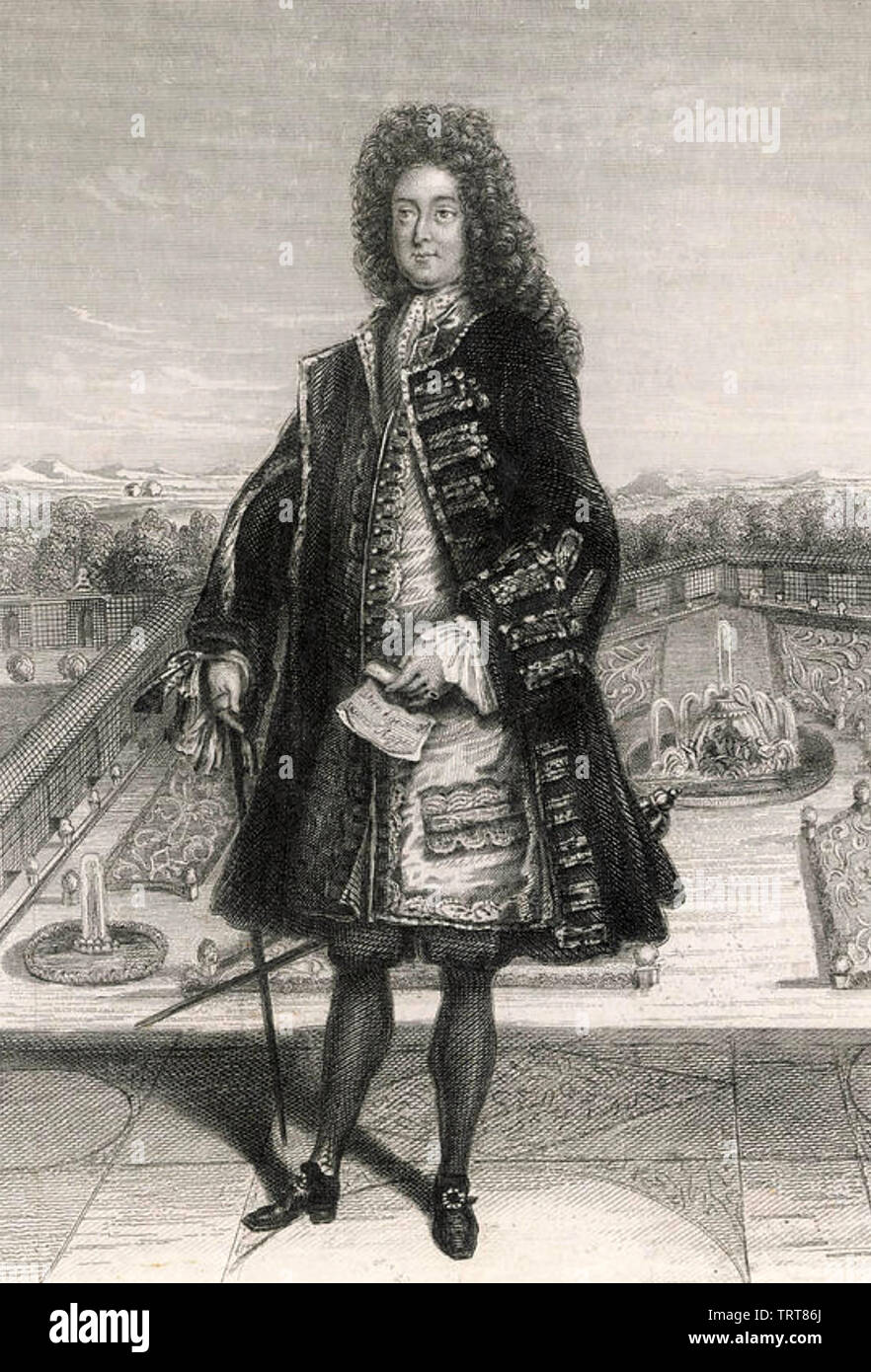 JOHN LAW (1671-1729) economista scozzese Foto Stock