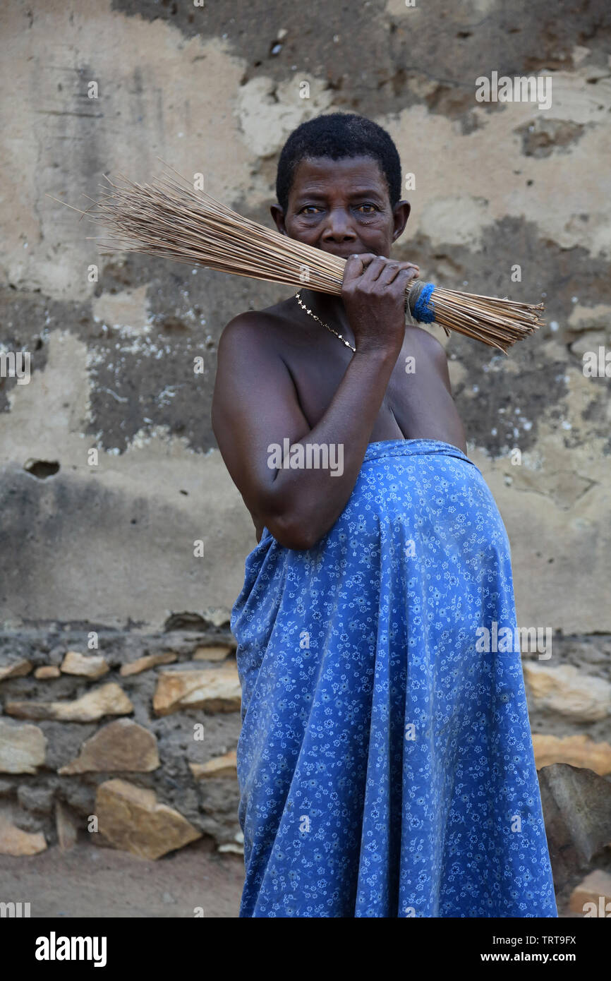 Femme togolaise.Togo. Afrique de l'Ouest. Foto Stock