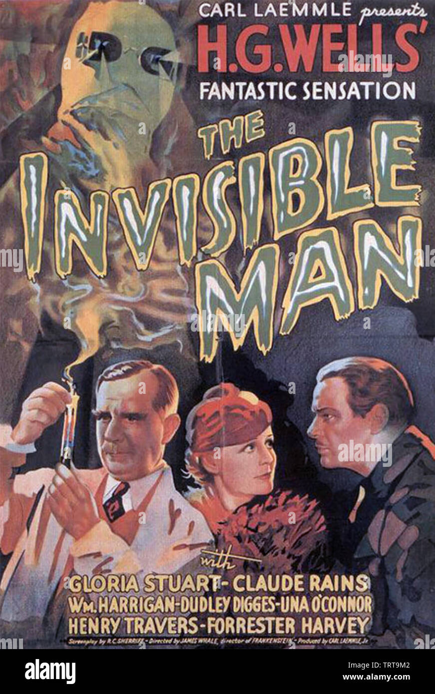 L'uomo invisibile di film 1933 Universal Pictures film con clausola piogge. Foto Stock