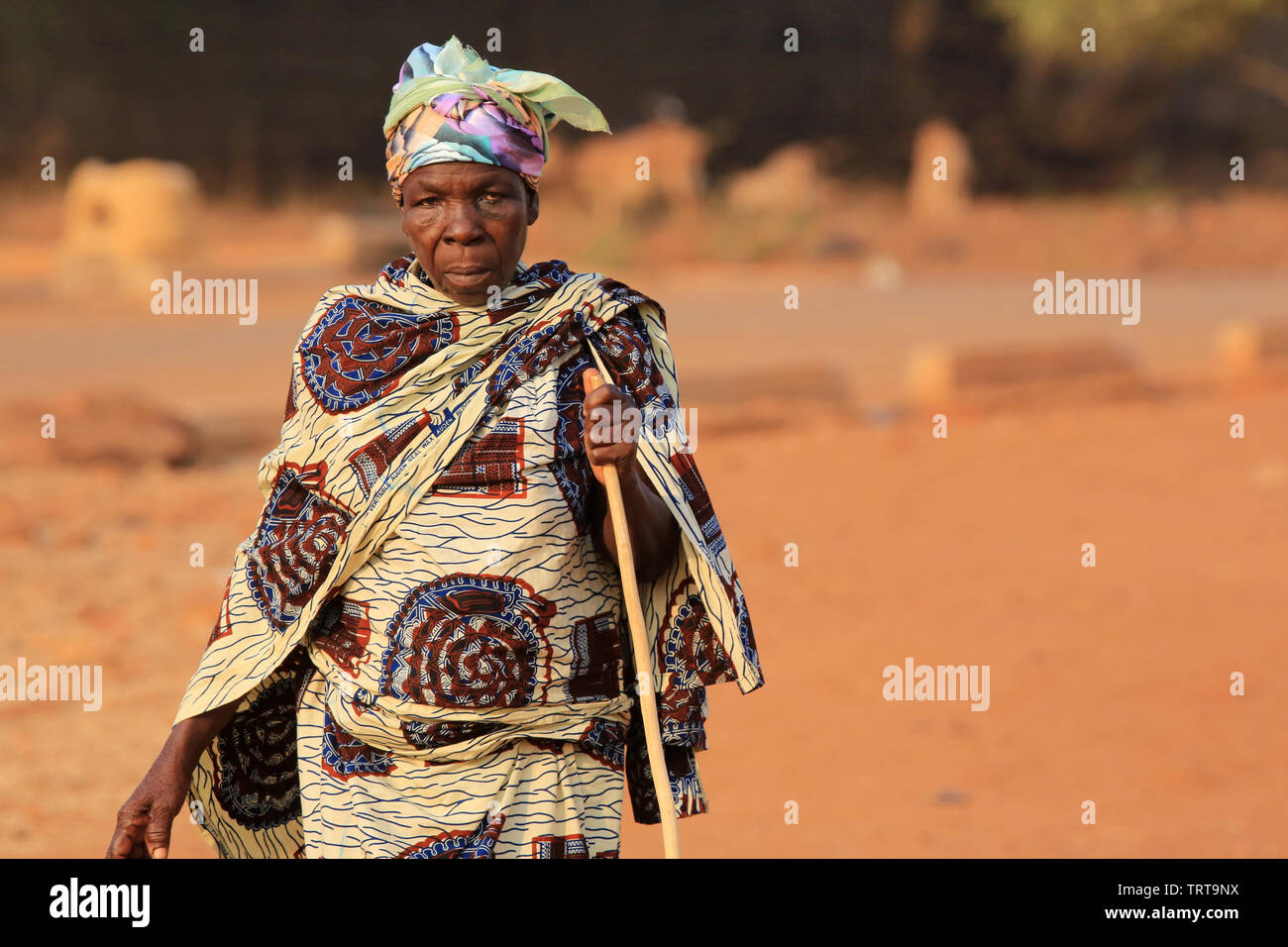 Femme togolaise.Togo. Afrique de l'Ouest. Foto Stock