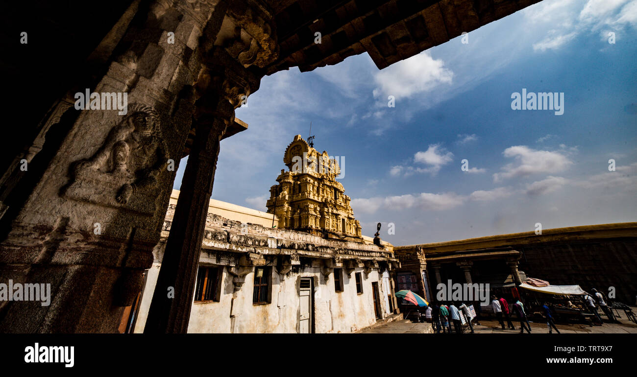 Virupaksha Tempio di Hampi, Karnataka Foto Stock