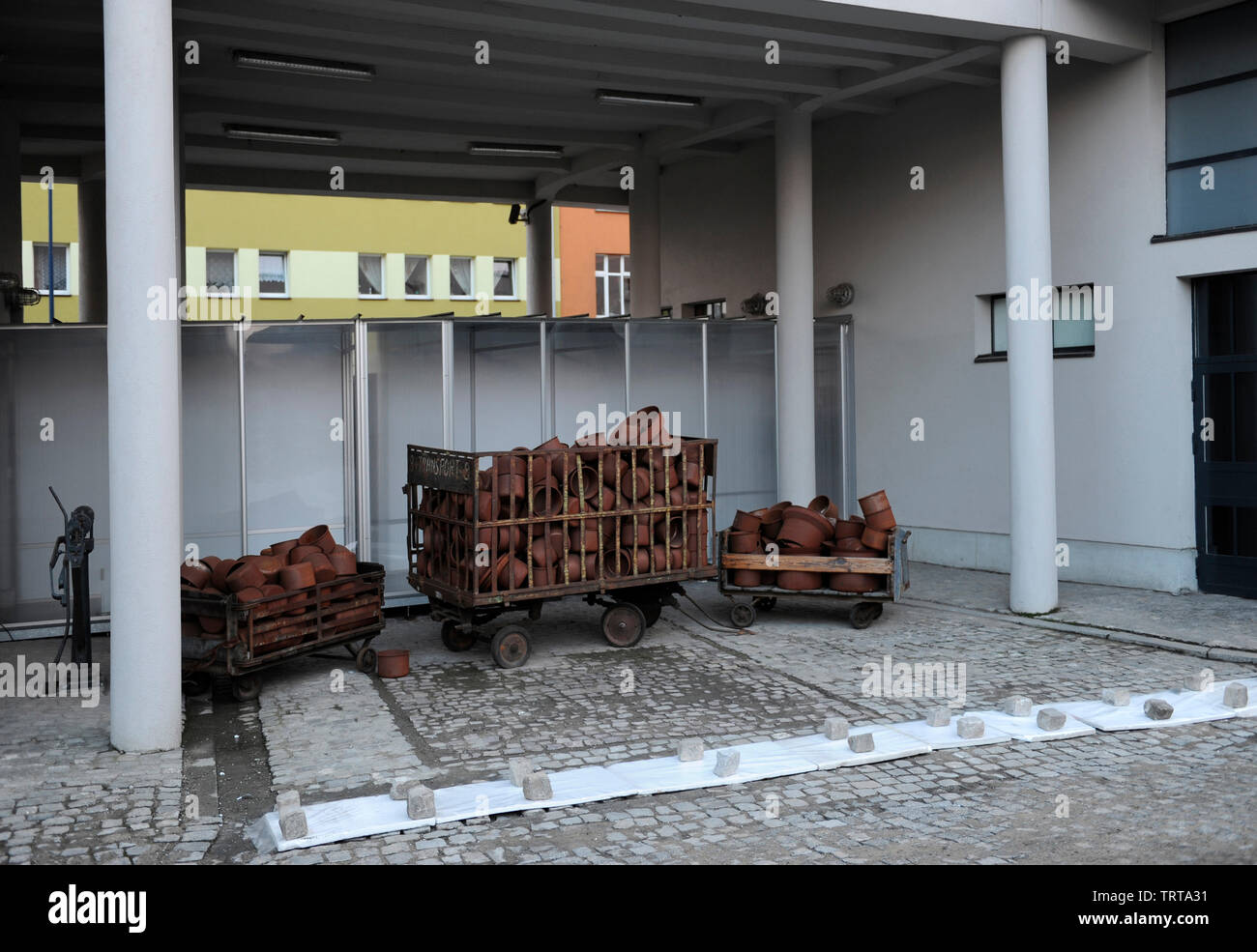 Museo di Oskar Schinlder's Factory. Cracovia. La Polonia. Vista esterna. Foto Stock