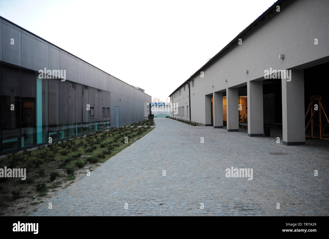 Museo di Oskar Schindler's Factory. Cracovia. La Polonia. Vista esterna. Foto Stock