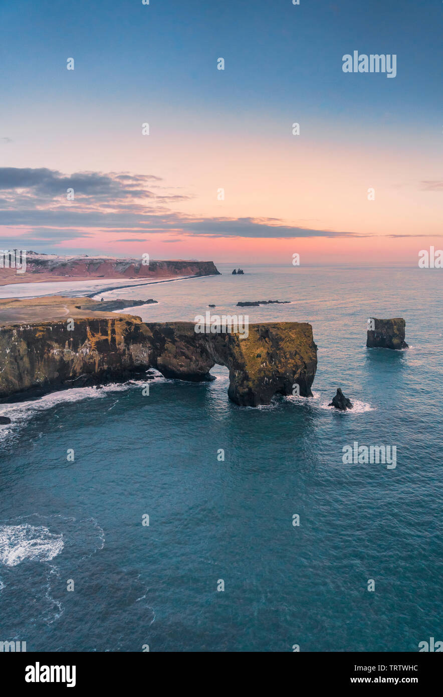 - Antenna Dyrholaey, South Coast, Islanda Foto Stock