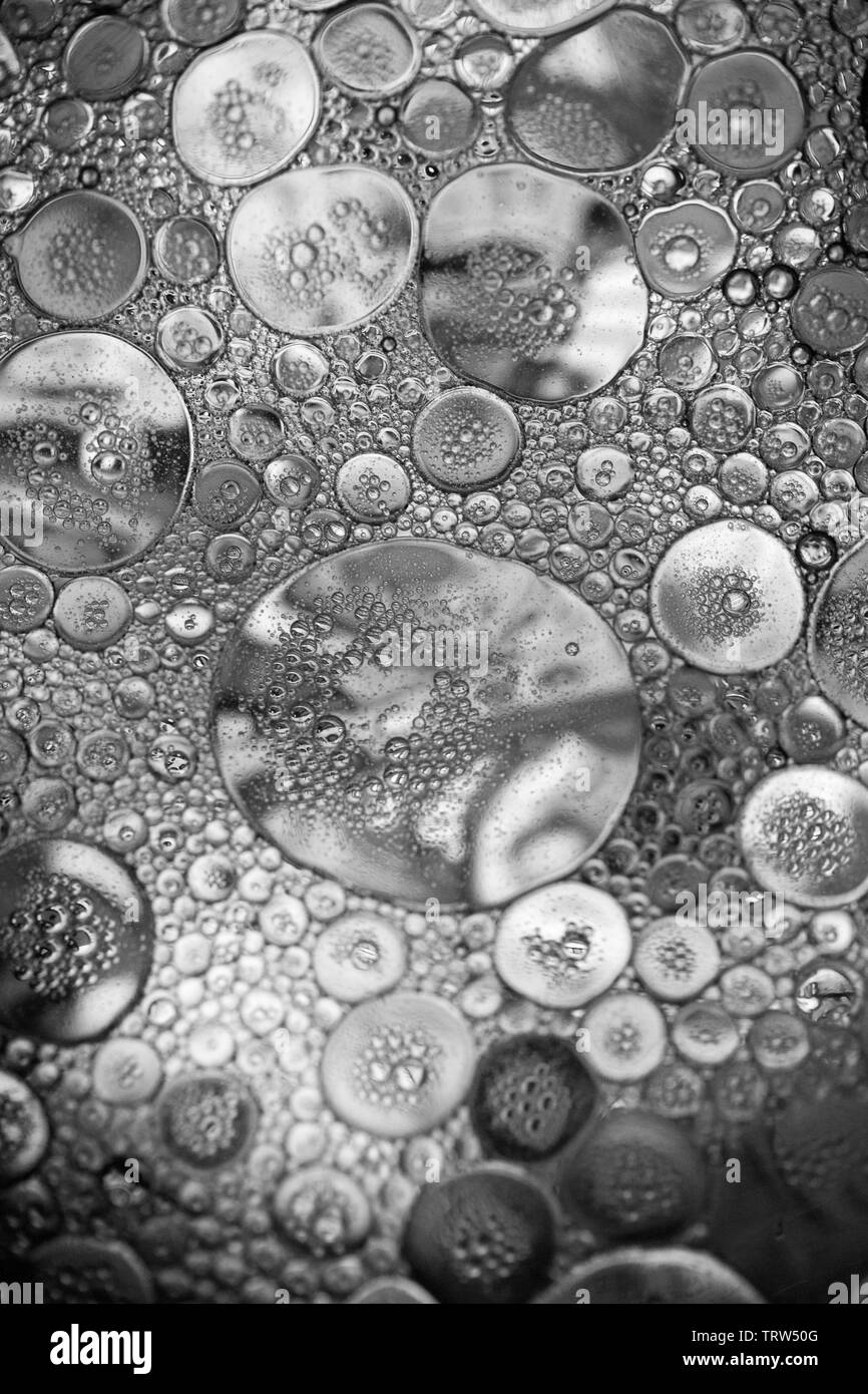 Abstract colorate bolle organico macro texture pattern Foto Stock