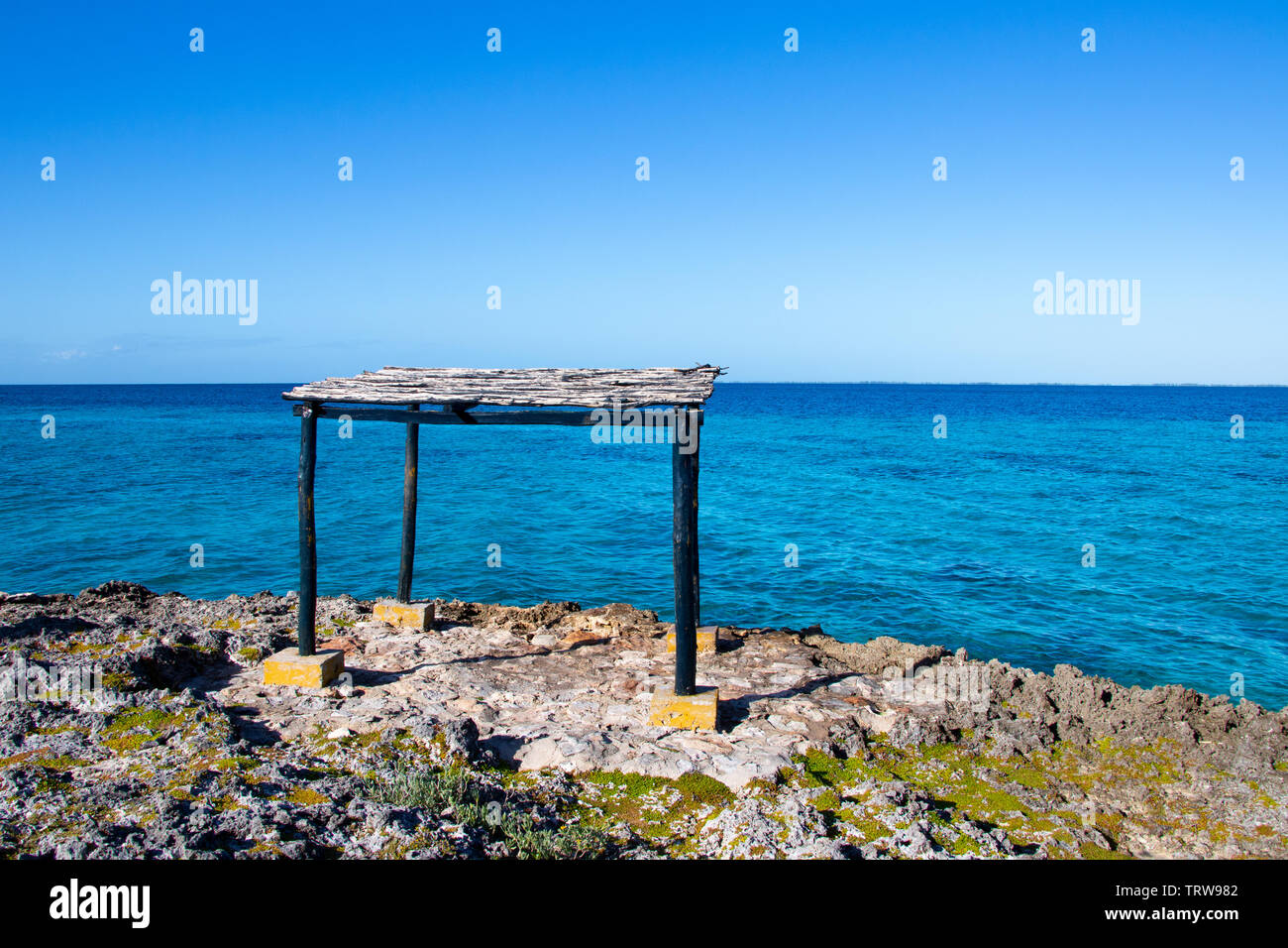 Punta Perdiz vicino a Playa Giron situato nella baia di suini o di Bahia de Cochinos, Cuba Foto Stock