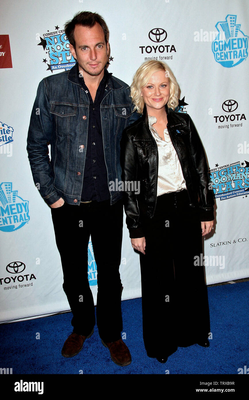 New York, Stati Uniti d'America. 13 Aprile, 2008. Arnett, Amy Poehler presso la centrale di commedia della Notte di troppe stelle ospitato da Jon Stewart al Beacon Theatre. Credito: Steve Mack/Alamy Foto Stock