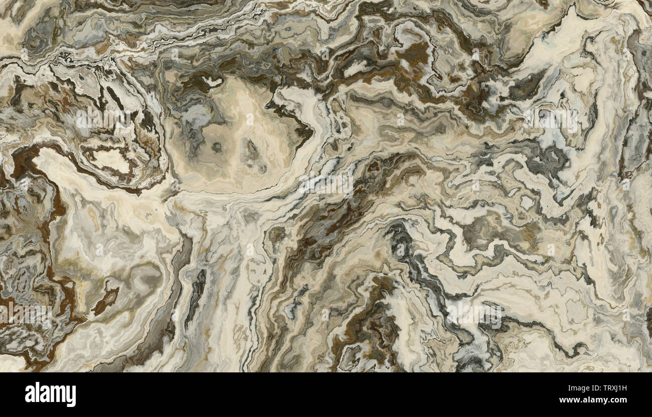 Onyx-astratta di travertino delle bellissime piastrelle. Texture per design. 2D'illustrazione. Bellezze naturali Foto Stock