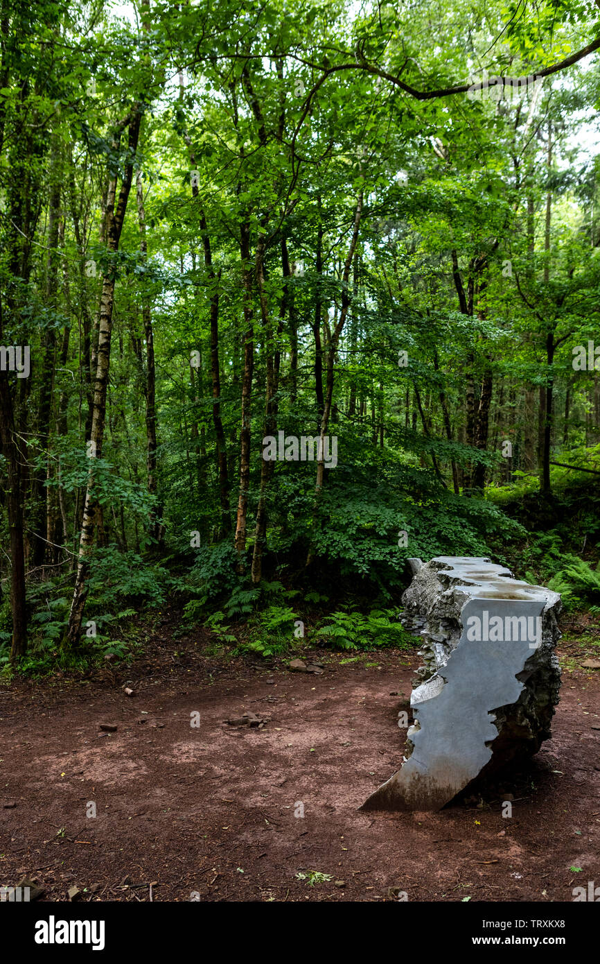 Eco da Annie Cattrell - parte della foresta del decano del Sentiero delle sculture Foto Stock